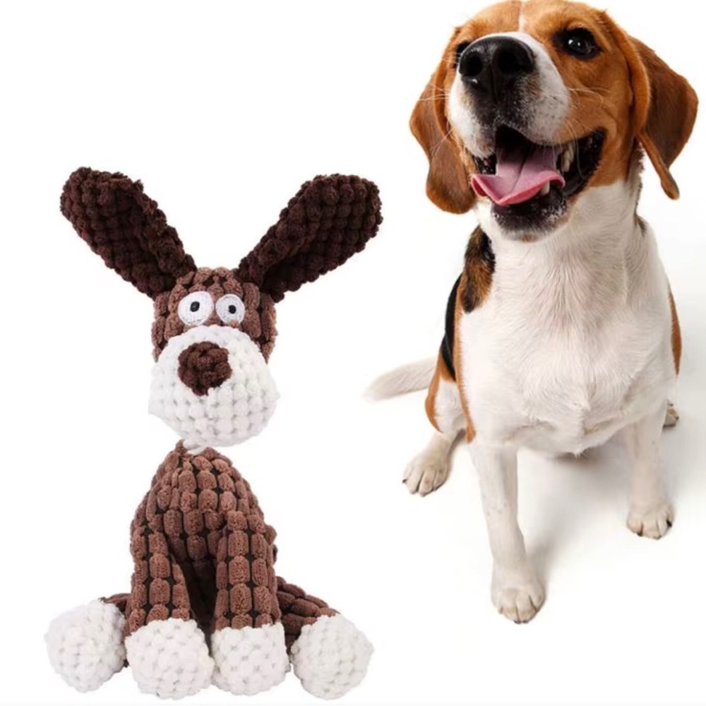 2/$20 Brown and White Dog Plush Toy